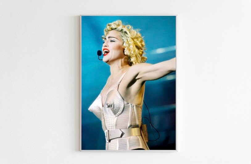 Madonna Iconic Cone Bra Photo Print – PrintcessP